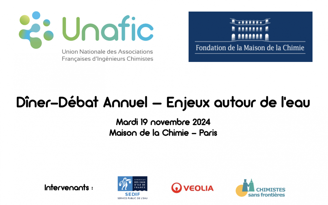 Dîner-Débat 2024 – 19 Novembre – Enjeux autour de l’eau